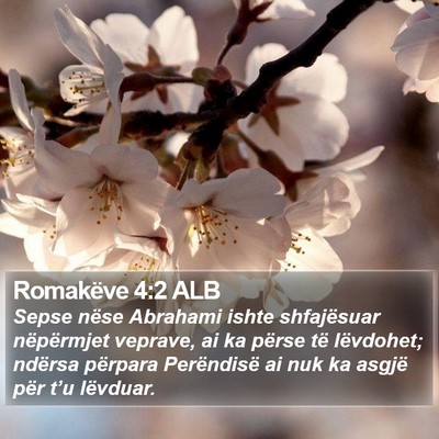Romakëve 4:2 ALB Bible Verse Image