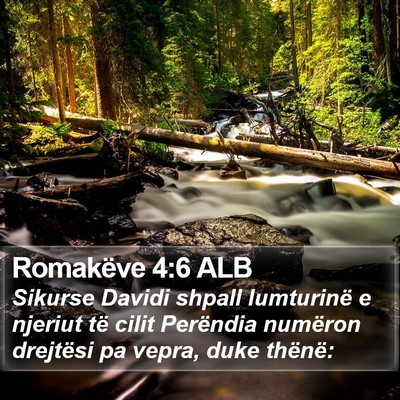 Romakëve 4:6 ALB Bible Verse Image