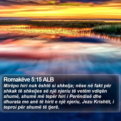 Romakëve 5:15 ALB Bible Verse Image