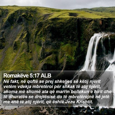 Romakëve 5:17 ALB Bible Verse Image