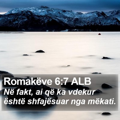 Romakëve 6:7 ALB Bible Verse Image