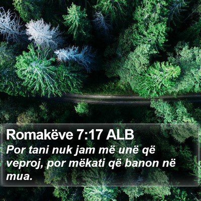 Romakëve 7:17 ALB Bible Verse Image