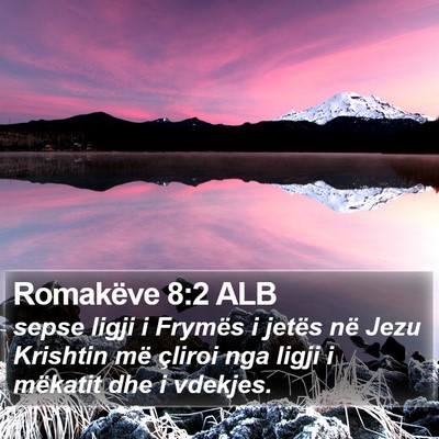 Romakëve 8:2 ALB Bible Verse Image