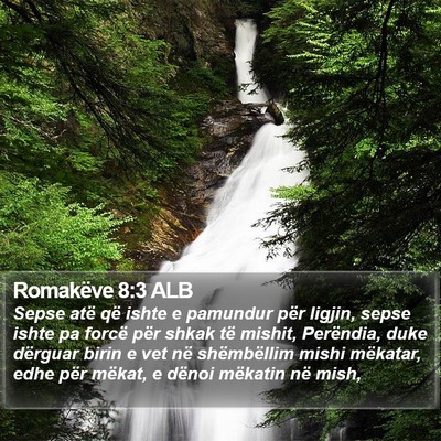 Romakëve 8:3 ALB Bible Verse Image