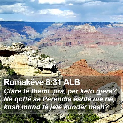 Romakëve 8:31 ALB Bible Verse Image