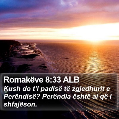 Romakëve 8:33 ALB Bible Verse Image