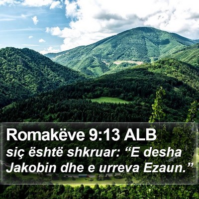 Romakëve 9:13 ALB Bible Verse Image
