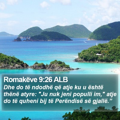 Romakëve 9:26 ALB Bible Verse Image
