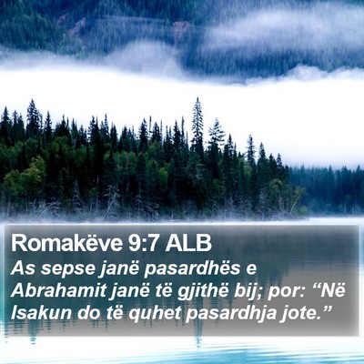 Romakëve 9:7 ALB Bible Verse Image