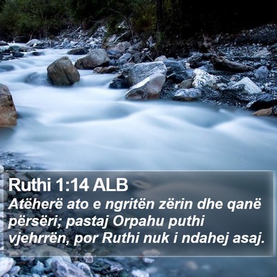 Ruthi 1:14 ALB Bible Verse Image