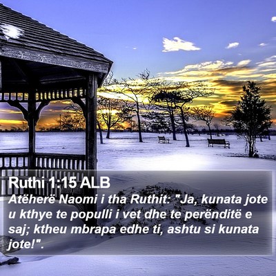 Ruthi 1:15 ALB Bible Verse Image