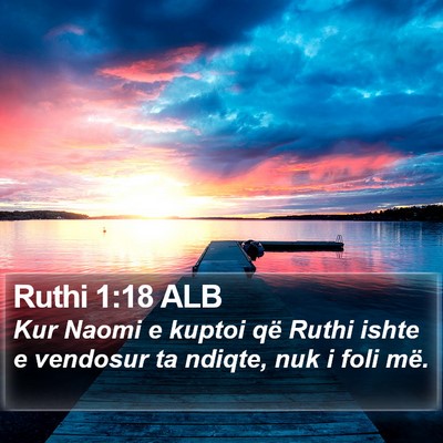 Ruthi 1:18 ALB Bible Verse Image