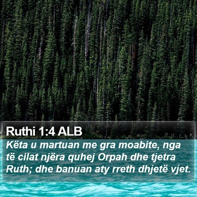 Ruthi 1:4 ALB Bible Verse Image