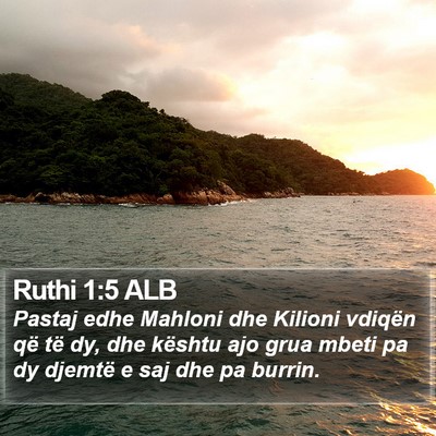 Ruthi 1:5 ALB Bible Verse Image