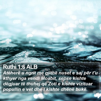 Ruthi 1:6 ALB Bible Verse Image