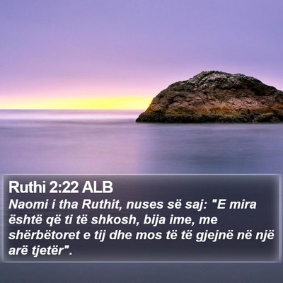 Ruthi 2:22 ALB Bible Verse Image