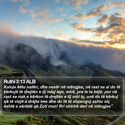 Ruthi 3:13 ALB Bible Verse Image