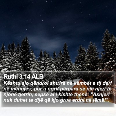 Ruthi 3:14 ALB Bible Verse Image