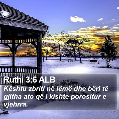 Ruthi 3:6 ALB Bible Verse Image
