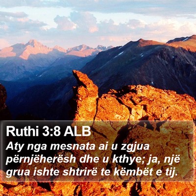Ruthi 3:8 ALB Bible Verse Image