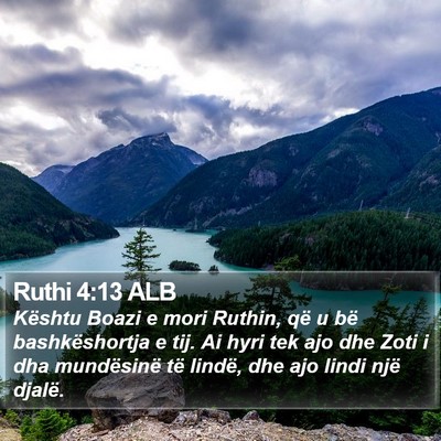 Ruthi 4:13 ALB Bible Verse Image
