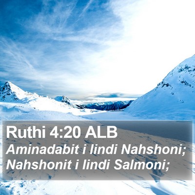 Ruthi 4:20 ALB Bible Verse Image
