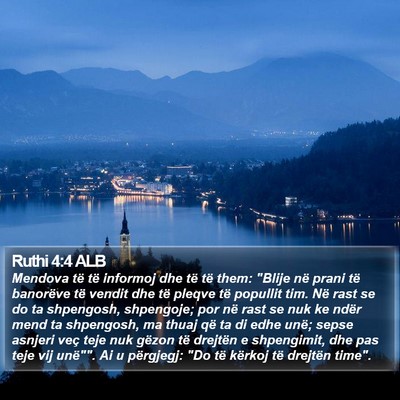 Ruthi 4:4 ALB Bible Verse Image