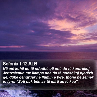 Sofonia 1:12 ALB Bible Verse Image