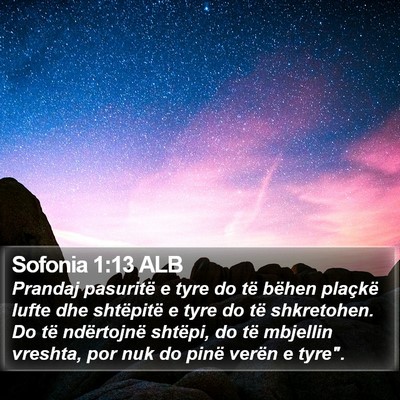 Sofonia 1:13 ALB Bible Verse Image
