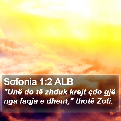Sofonia 1:2 ALB Bible Verse Image