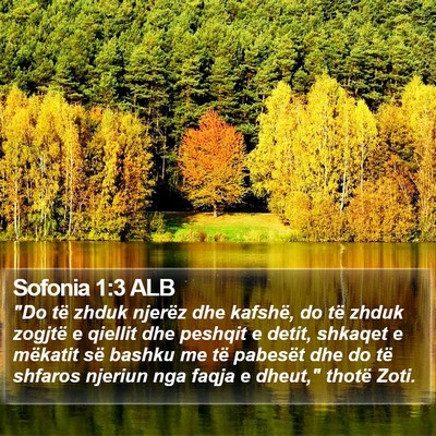 Sofonia 1:3 ALB Bible Verse Image