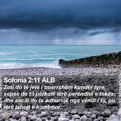 Sofonia 2:11 ALB Bible Verse Image