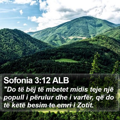 Sofonia 3:12 ALB Bible Verse Image