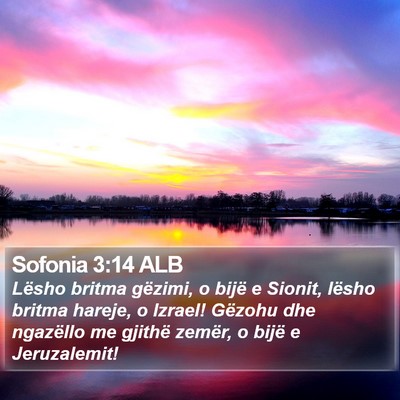 Sofonia 3:14 ALB Bible Verse Image