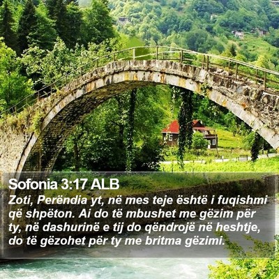 Sofonia 3:17 ALB Bible Verse Image