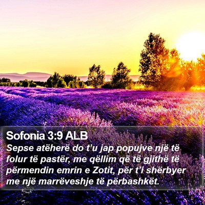 Sofonia 3:9 ALB Bible Verse Image