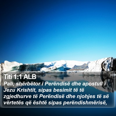 Titi 1:1 ALB Bible Verse Image