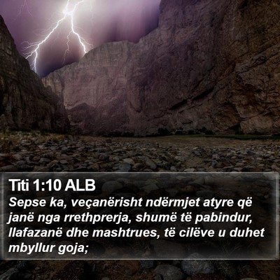 Titi 1:10 ALB Bible Verse Image