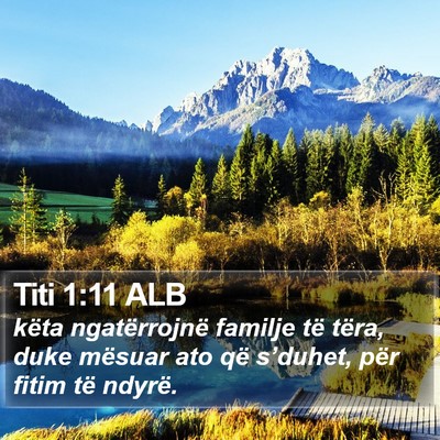 Titi 1:11 ALB Bible Verse Image