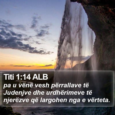 Titi 1:14 ALB Bible Verse Image