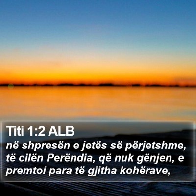 Titi 1:2 ALB Bible Verse Image