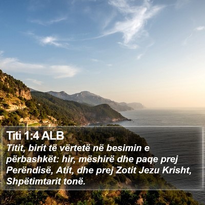 Titi 1:4 ALB Bible Verse Image