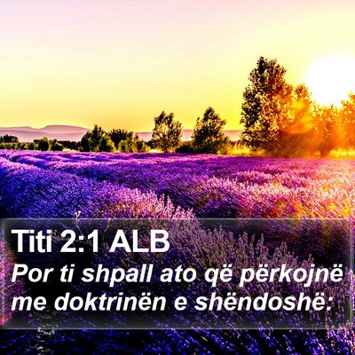 Titi 2:1 ALB Bible Verse Image