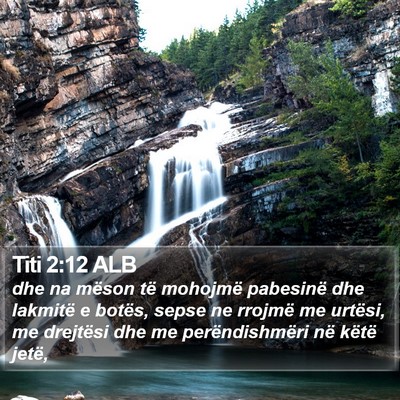 Titi 2:12 ALB Bible Verse Image