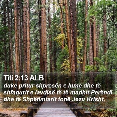 Titi 2:13 ALB Bible Verse Image
