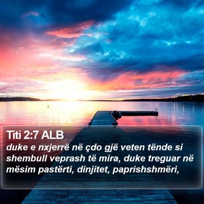 Titi 2:7 ALB Bible Verse Image