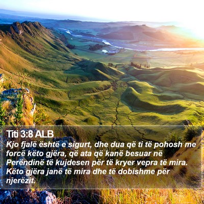 Titi 3:8 ALB Bible Verse Image