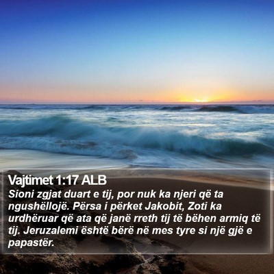 Vajtimet 1:17 ALB Bible Verse Image