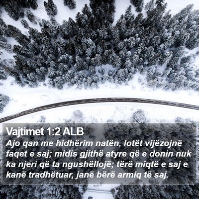 Vajtimet 1:2 ALB Bible Verse Image