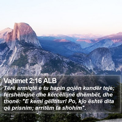 Vajtimet 2:16 ALB Bible Verse Image
